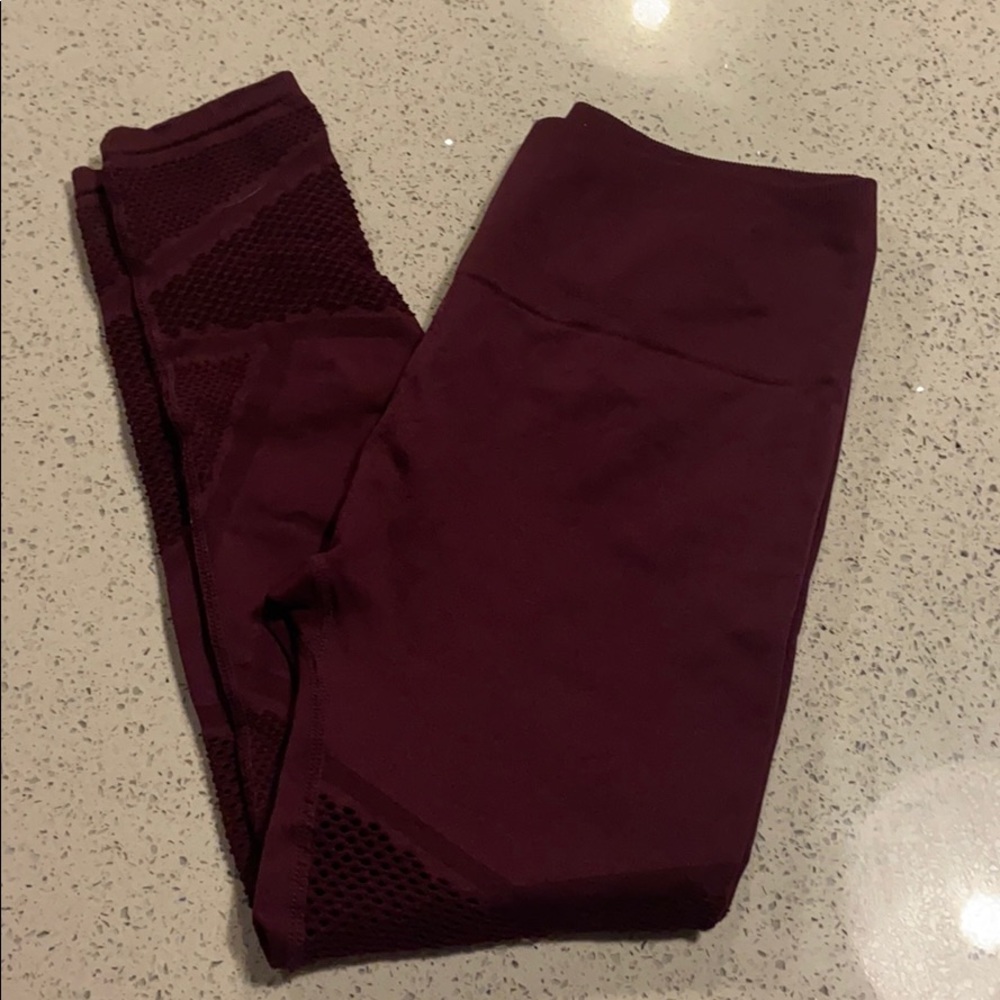 Fabletic maroon high waisted leggings